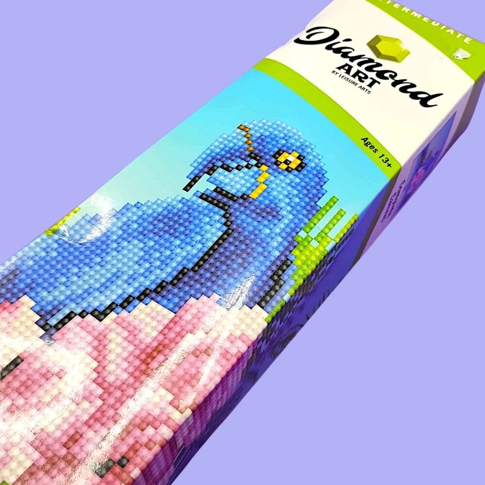Diamond Art Intermediate Kit - Blue Parrot - Lots of fun! NEW - Picture 2 of 6